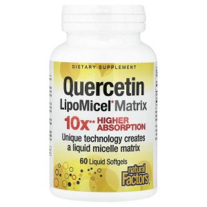 Quercetin Lipomicel Matrix, 250 mg, 60 Liquid Softgels của Natural Factors