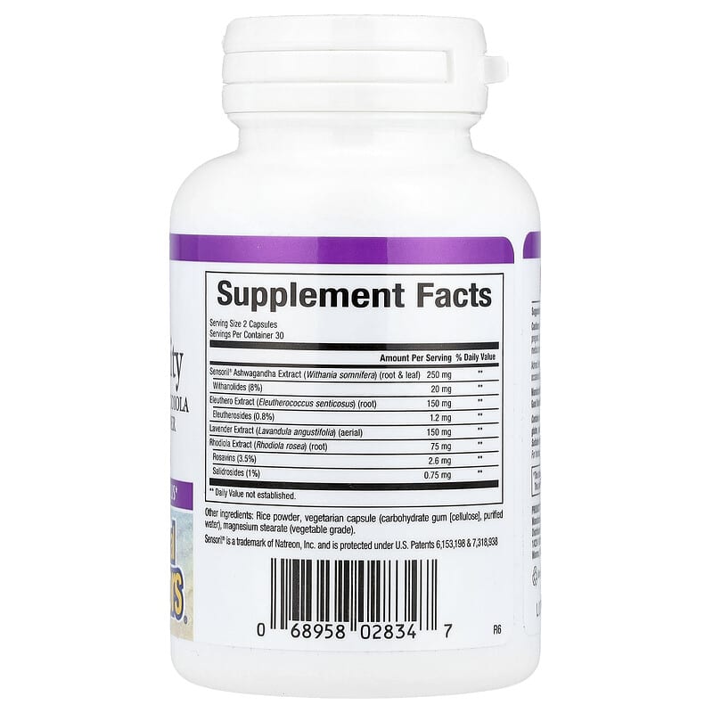 Natural Factors Stress Relax Adrenal Serenity 60 Vegetarian Capsules