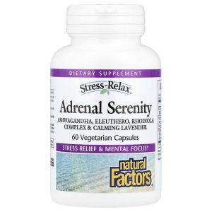 Stress Relax Adrenal Serenity, 60 Vegetarian Capsules của Natural Factors