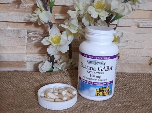 natural factors stress relax pharma gaba 100 mg 60 vegetarian capsules 2