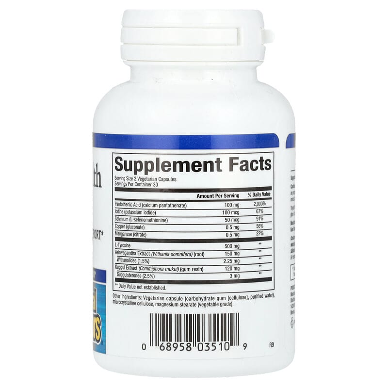 Natural Factors Thyroid Health Formula 60 Vegetarian Capsules