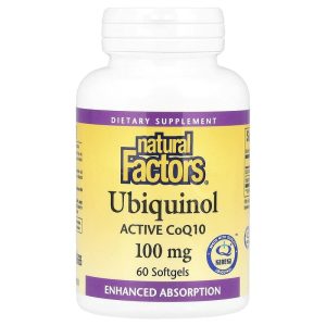 Ubiquinol Active CoQ10, 100 mg, 60 Softgels của Natural Factors