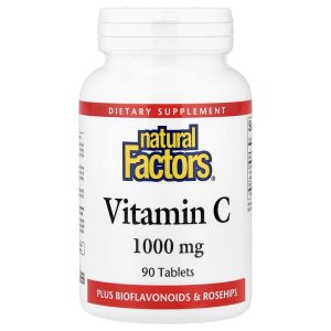 Vitamin C Plus Bioflavonoids & Rosehips, 90 Tablets của Natural Factors