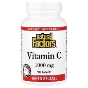 Natural Factors Vitamin C Time Release 1,000 mg, 90 Tablets