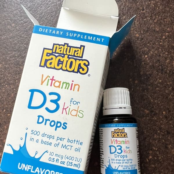 natural factors vitamin d3 drops for kids unflavored 0 5 fl oz 15 ml 2
