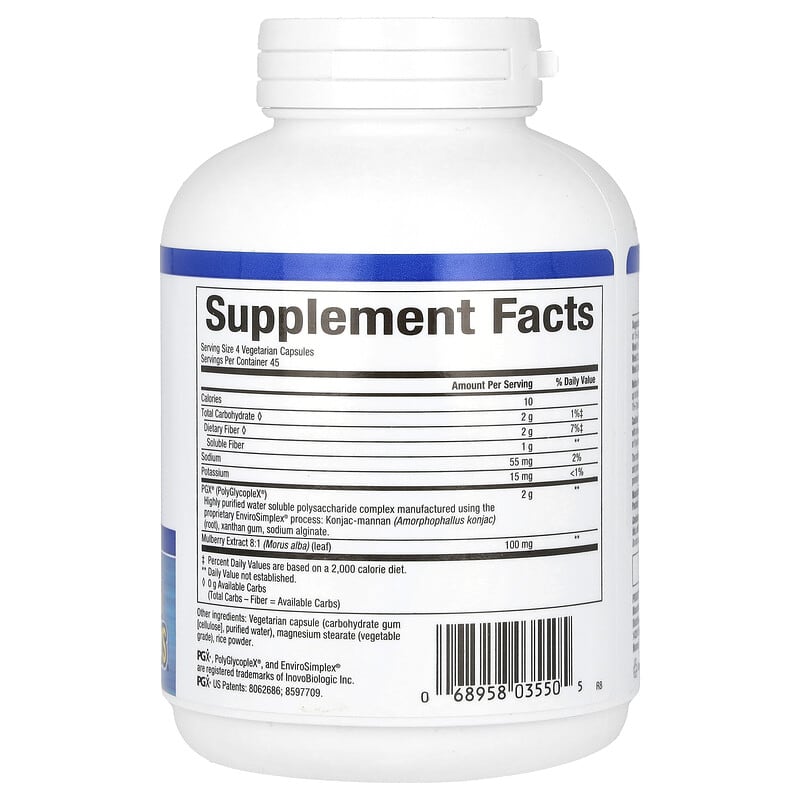 Natural Factors, WellBetX PGX Plus Mulberry, 180 Vegetarian Capsules