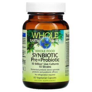 Whole Earth & Sea, Whole Food Synbiotic Pre & Probiotic, 10 Billion, 60 Vegetarian Capsules của Natural Factors