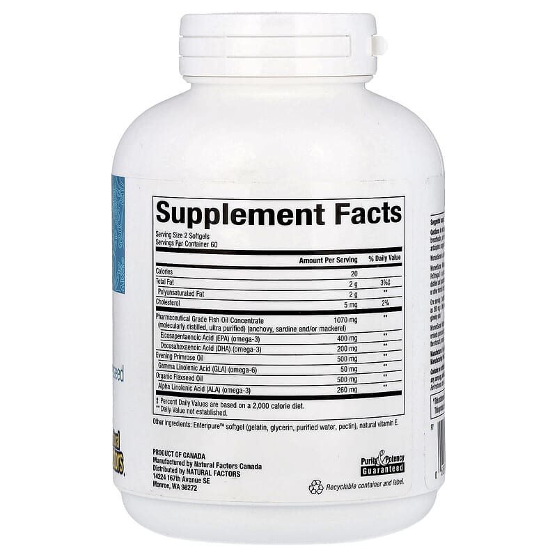 Natural Factors, WomenSense, RxOmega-3, 120 EnteriPure Softgels