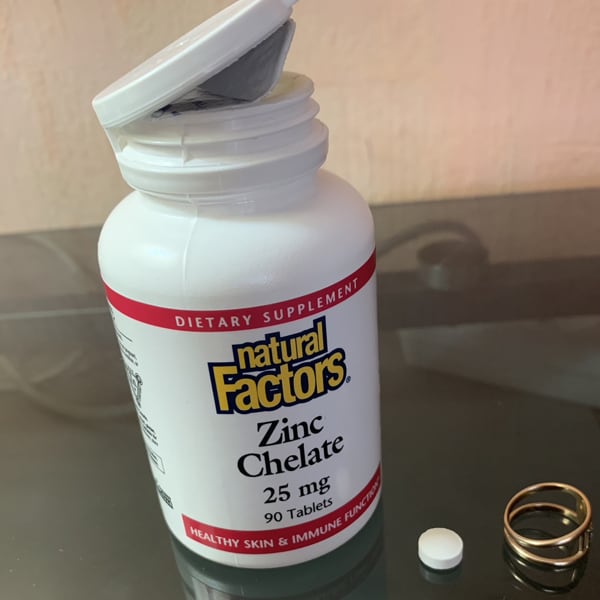 Mua hàng iHerb 23 natural factors zinc chelate 25 mg 90 tablets 2