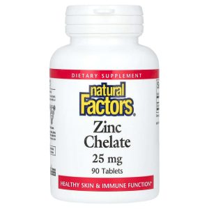 Zinc Chelate 25 mg, 90 Tablets của Natural Factors