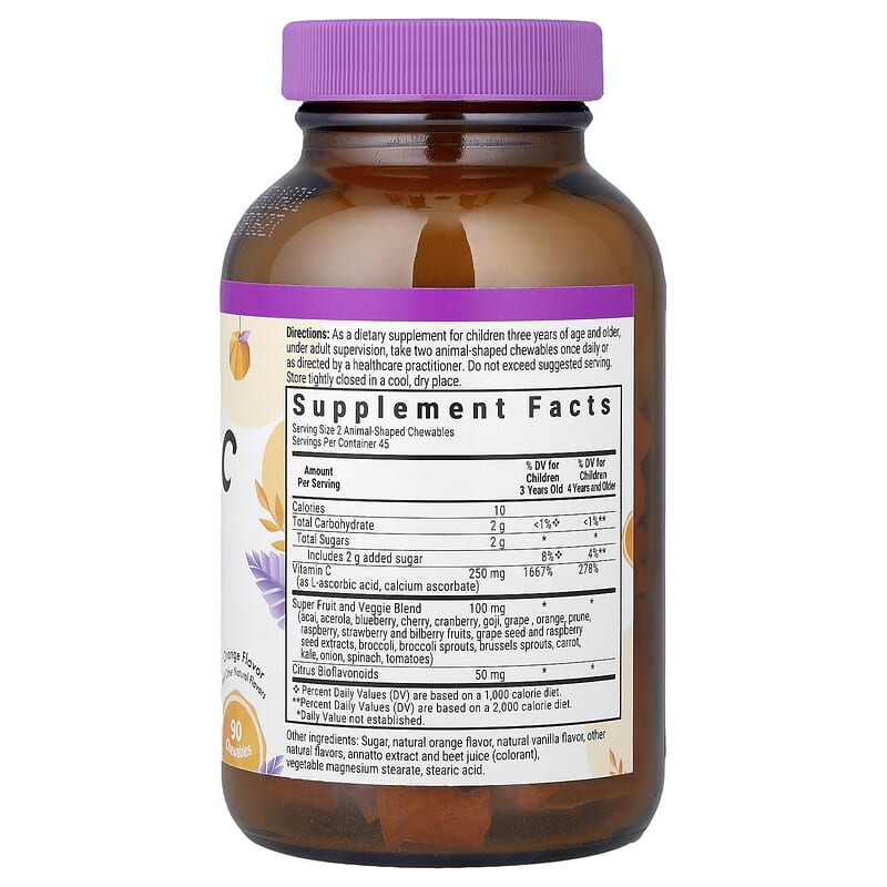 Thành phần vitamin C Bluebonnet