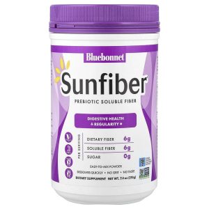Bluebonnet Nutrition SunFiber Prebiotic Soluble Fiber, 7.4 oz (210 g)