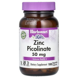 Bluebonnet Nutrition Zinc Picolinate 50 mg, 100 Viên Nang Thực Vật