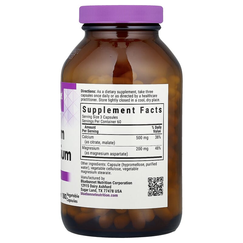 Thành phần Bluebonnet Calcium Magnesium