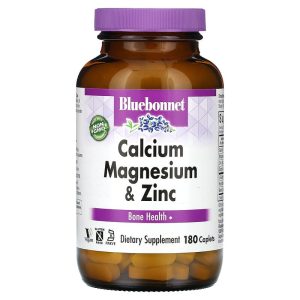 Bluebonnet Nutrition, Calcium Magnesium Zinc, Bone Health, 180 Caplets