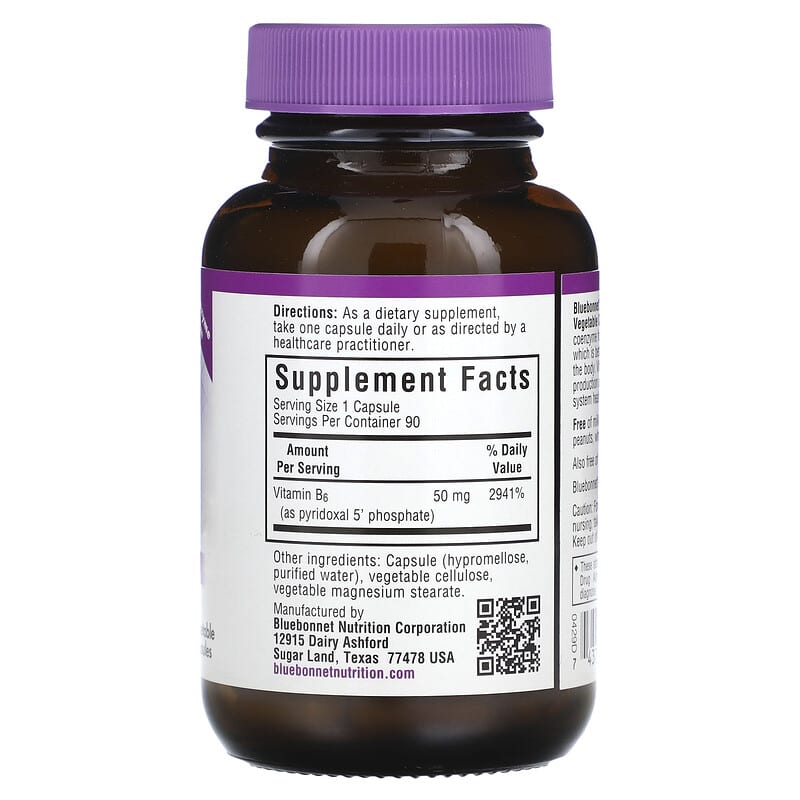 Thành phần sản phẩm Bluebonnet Nutrition CellularActive P-5-P