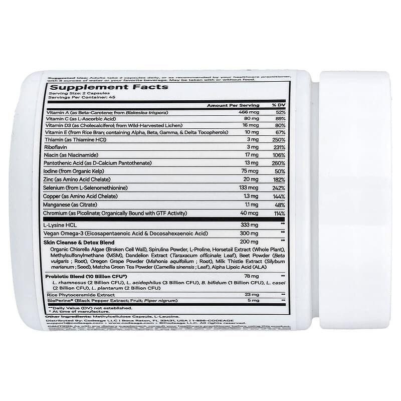 Codeage Clearface Vitamins