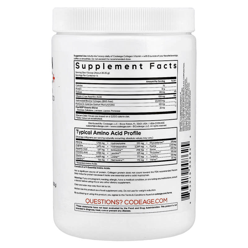 Codeage Collagen Vitamin C Powder