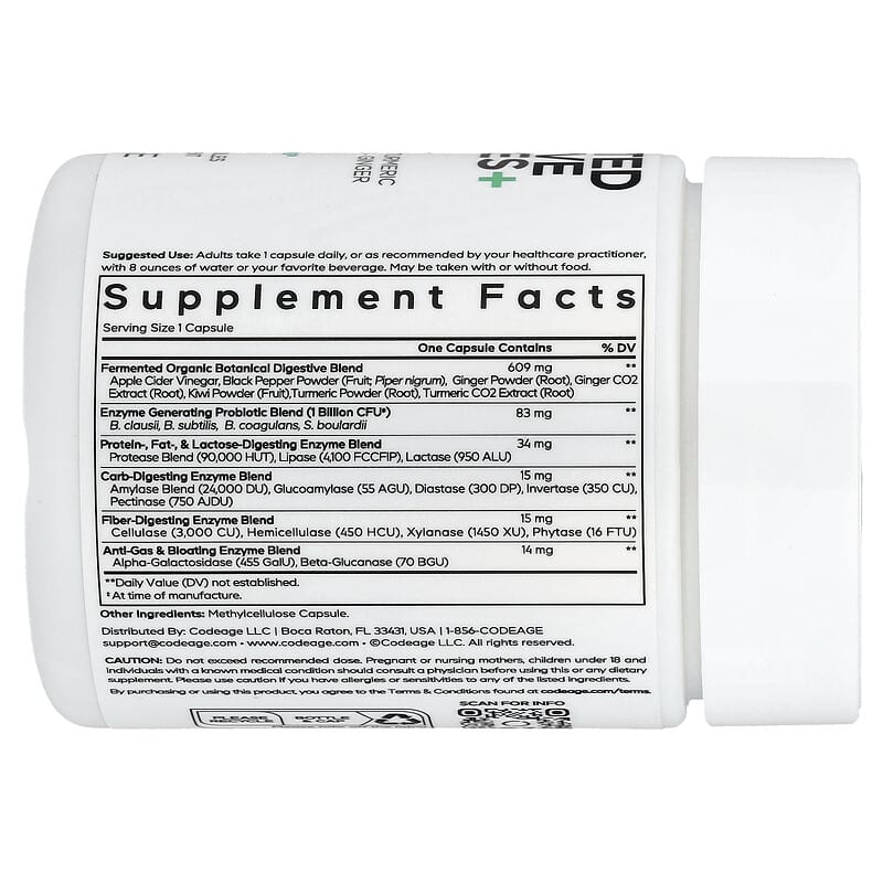 Codeage Fermented Digestive Enzymes