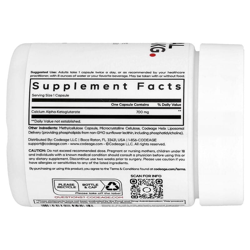 Codeage Liposomal Calcium AKG