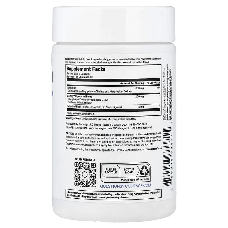 Liposomal Magnesium Glycinate