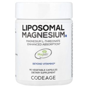 Liposomal Magnesium L-Threonate, 2000 mg hộp 90 viên nang thực vật của Codeage