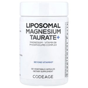 Codeage Liposomal Magnesium Taurate, 500 mg, 120 viên nang thực vật của Codeage
