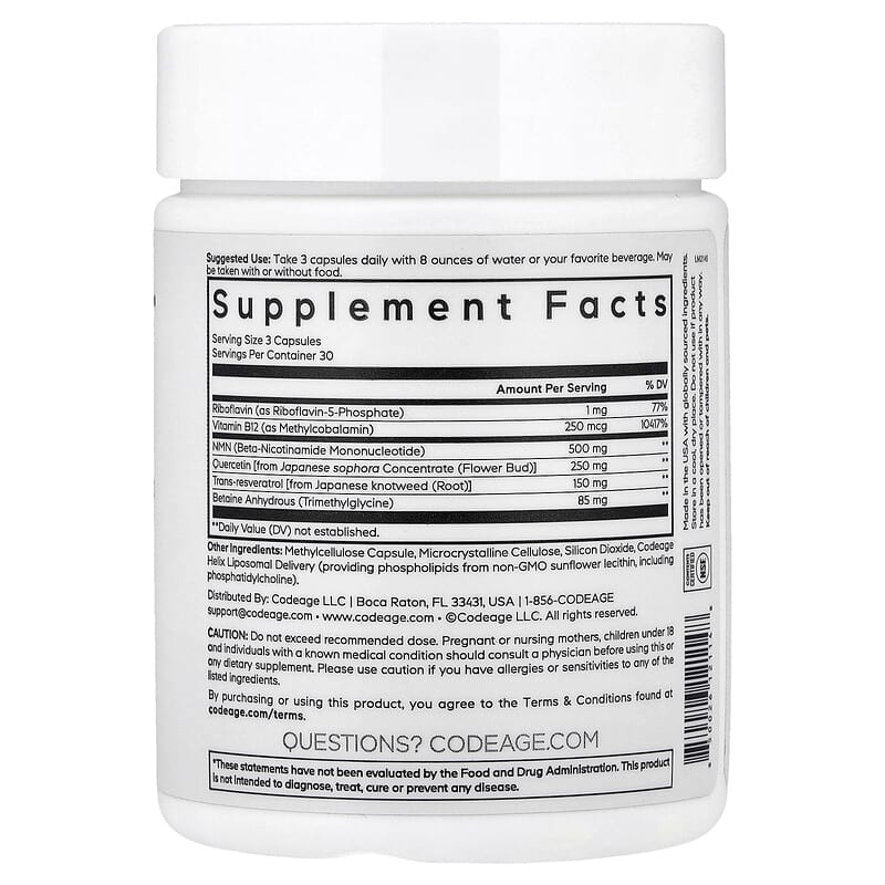 Codeage Liposomal NMN Platinum