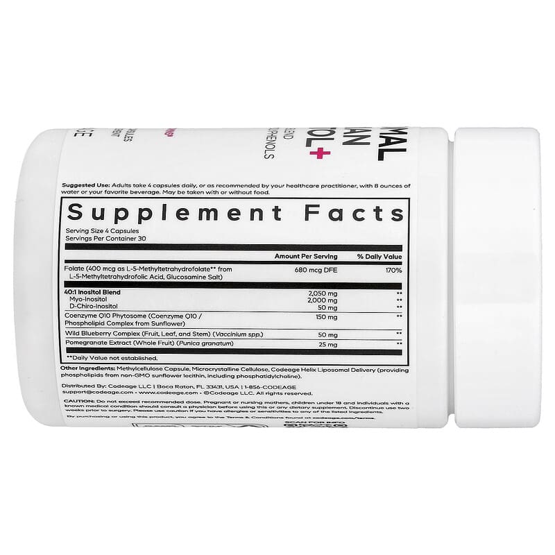 Codeage Liposomal Ovarian Inositol