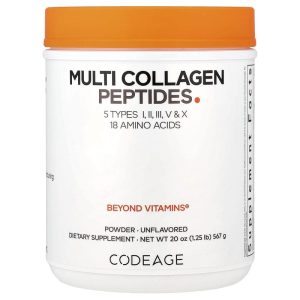 Codeage Multi Collagen Peptides, dạng bột không mùi vị, 567 g (20 oz) của Codeage