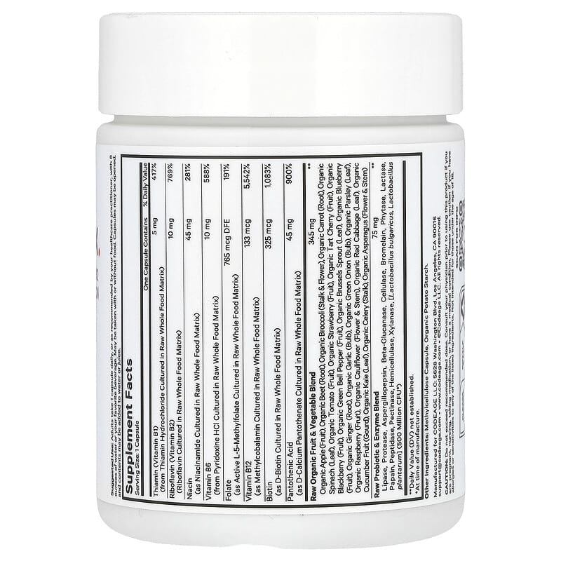 Codeage Raw Vitamin B Complex