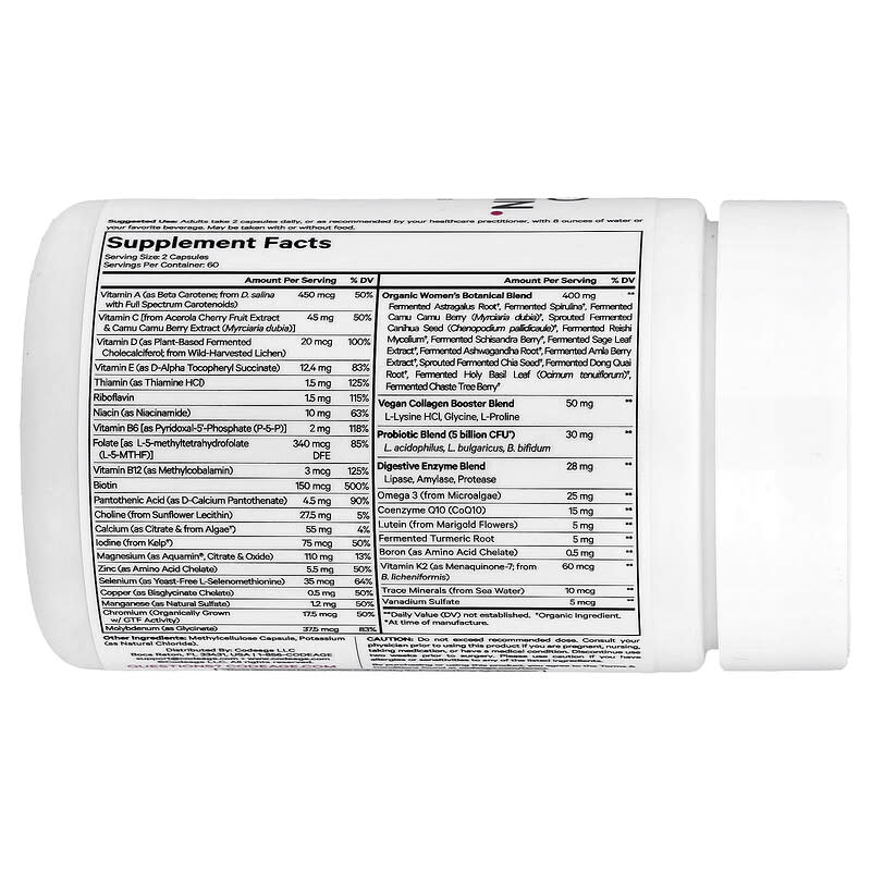 Codeage Women's Fermented Multivitamin