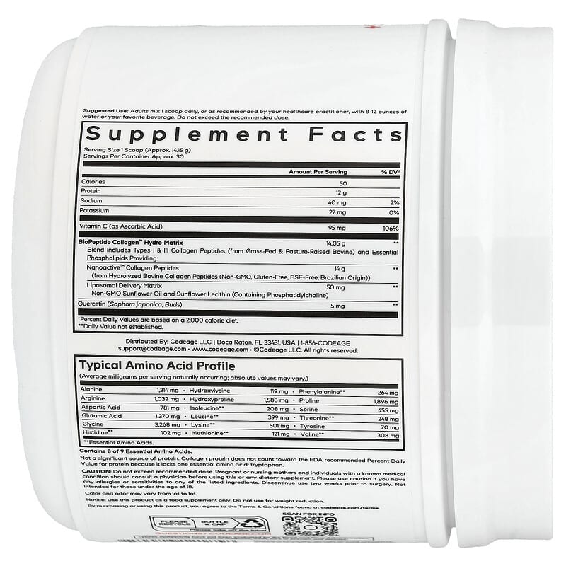 Codeage Liposomal Collagen Peptides