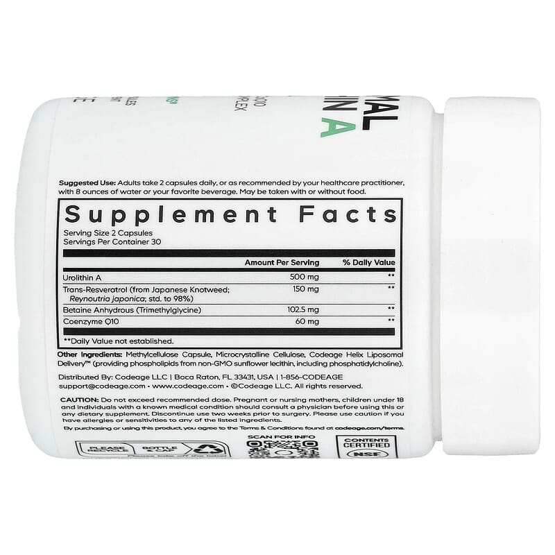 Codeage Liposomal Urolithin A