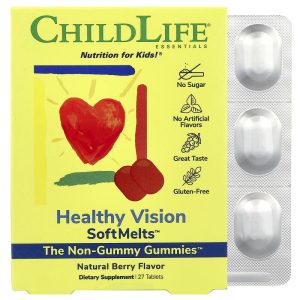 ChildLife Essentials Healthy Vision SoftMelts, tự nhiên vị Berry, 27 viên