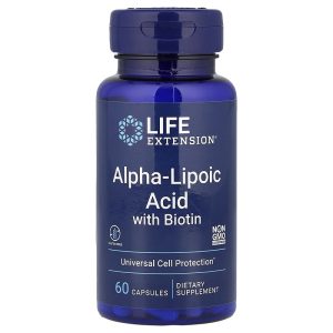 Alpha-Lipoic Acid with Biotin, 60 Viên Nang Gel Mềm của Life Extension